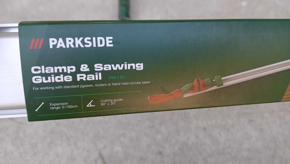 zestaw dwóch prowadnic - ścisków 75 cm i 100 cm - nowe