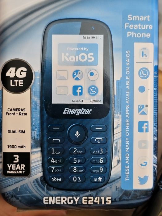 Telemóvel Energizer e241s  c/ aplicações smart