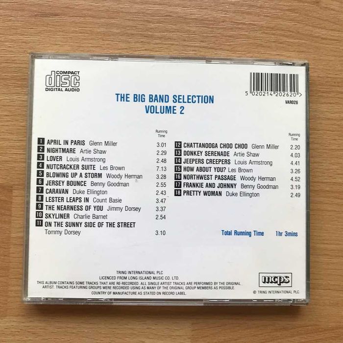 Discos cd jazz big band Glenn Miller Duke Ellington Count Basie