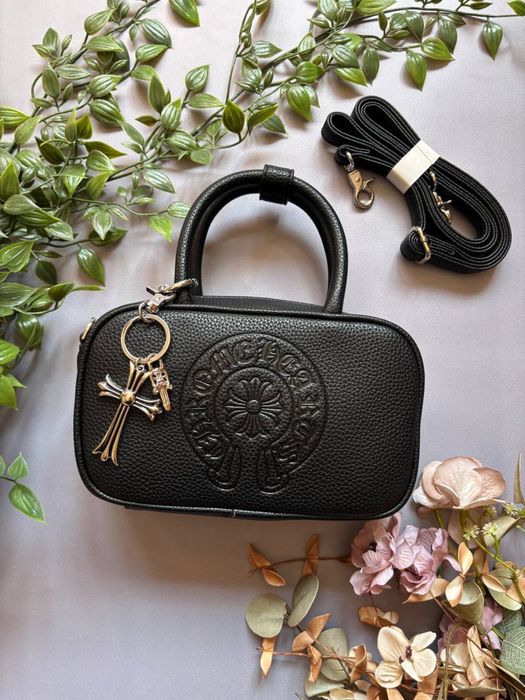 Без Предоплат ‼️ Сумка  Chrome Hearts Чорний колір Екошкіра