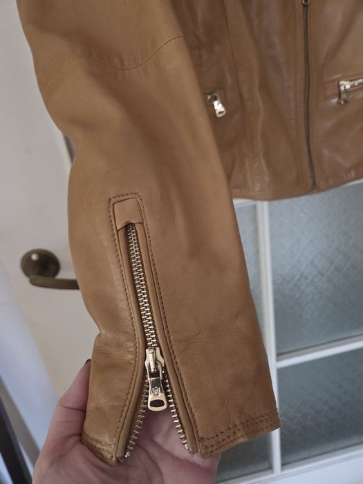 Nowa, skórzana kurtka Massimo Dutti  M/L