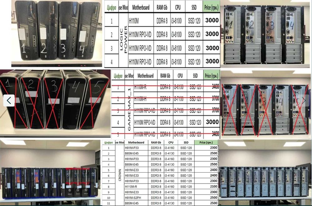 Системний блок: i3-6100, 120Gb SSD, 8Gb RAM