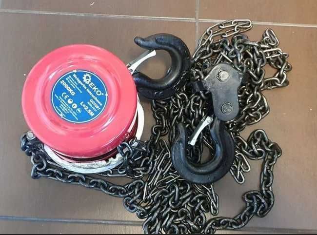 Таль ручна на 2 тонни GEKO таль ланцюгова / цепная лебедка блок цепной