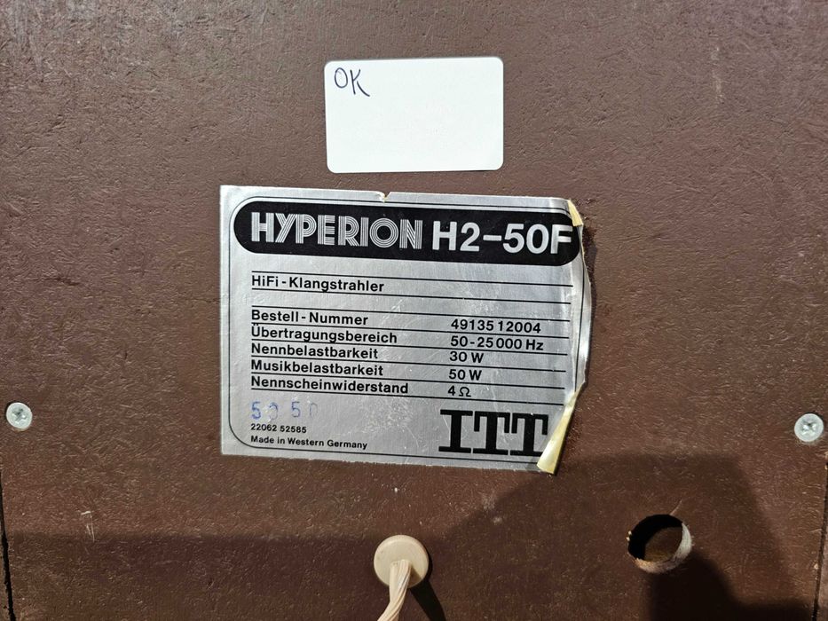 Акустика ITT Hyperion H2-50F