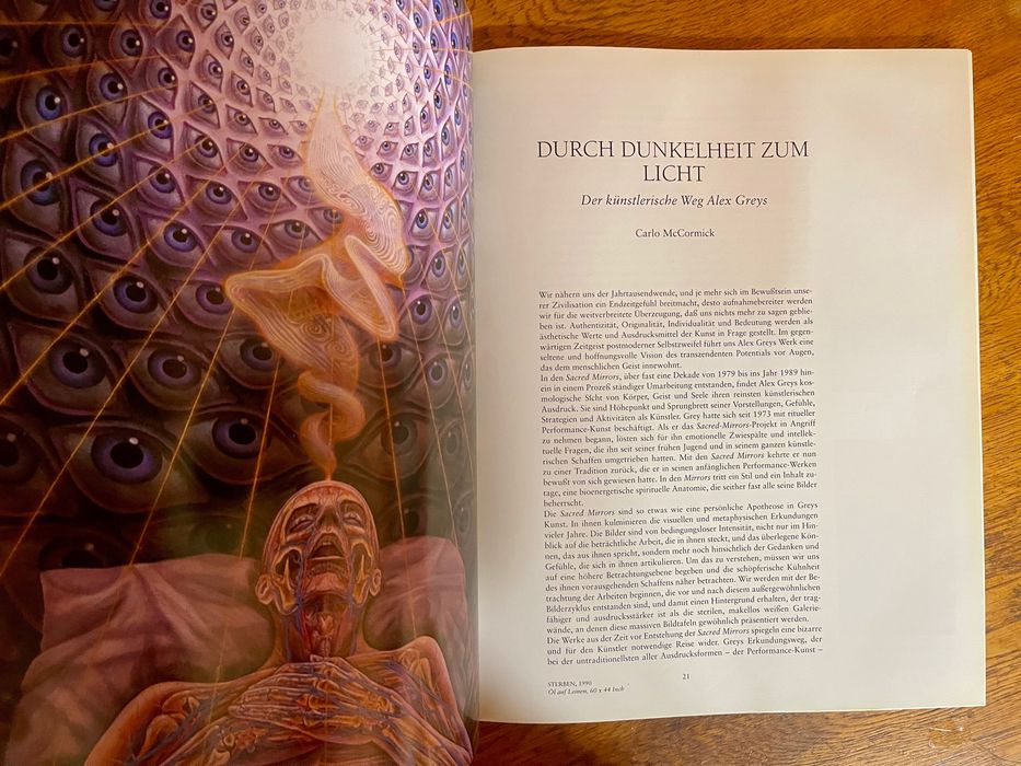 Espelhos Sagrados – A Arte Visionária de Alex Grey (edição alemã)