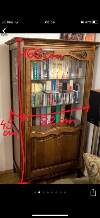 Stary biblioteczka/kredens Ludwik piekny