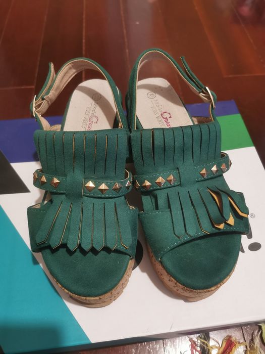 Sandálias de Cunha em Cortiça