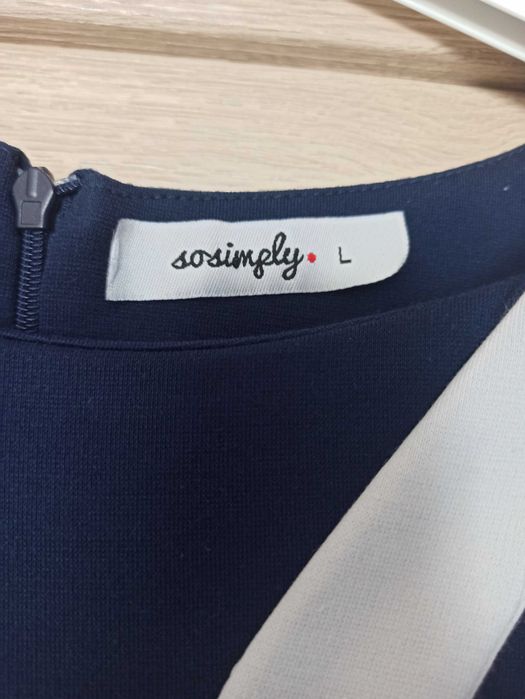 Sukienka mini granatowa L