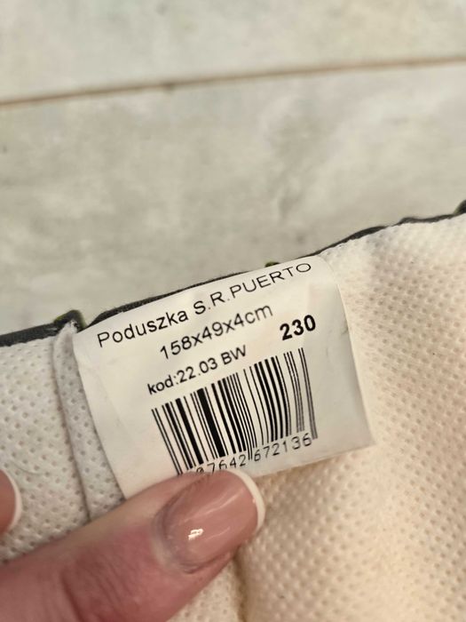 Poducha ogordowa leżak 158x49x4 cm polski producent