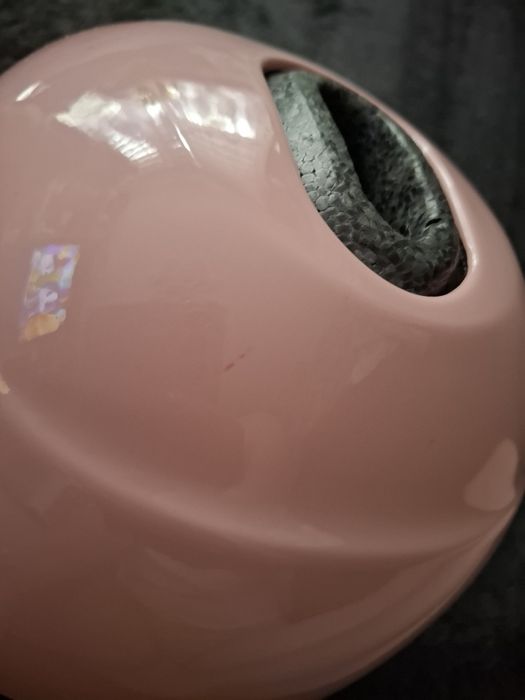 Kask rowerowy dla dziewczynki rozmiar XXS obwód 44-49cm  pudrowy  róż