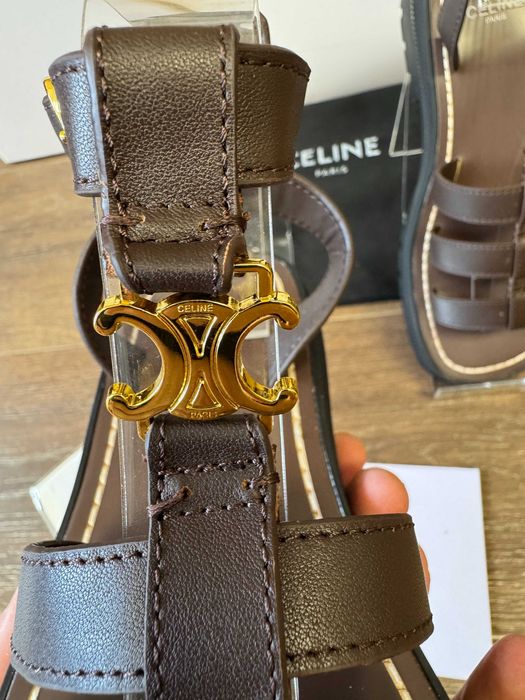 Босоножки/Босоніжки Gladiator Celine Clea Triomphe Coffee /Chocolate/Сандалі Селіне/Гладіатори Celine