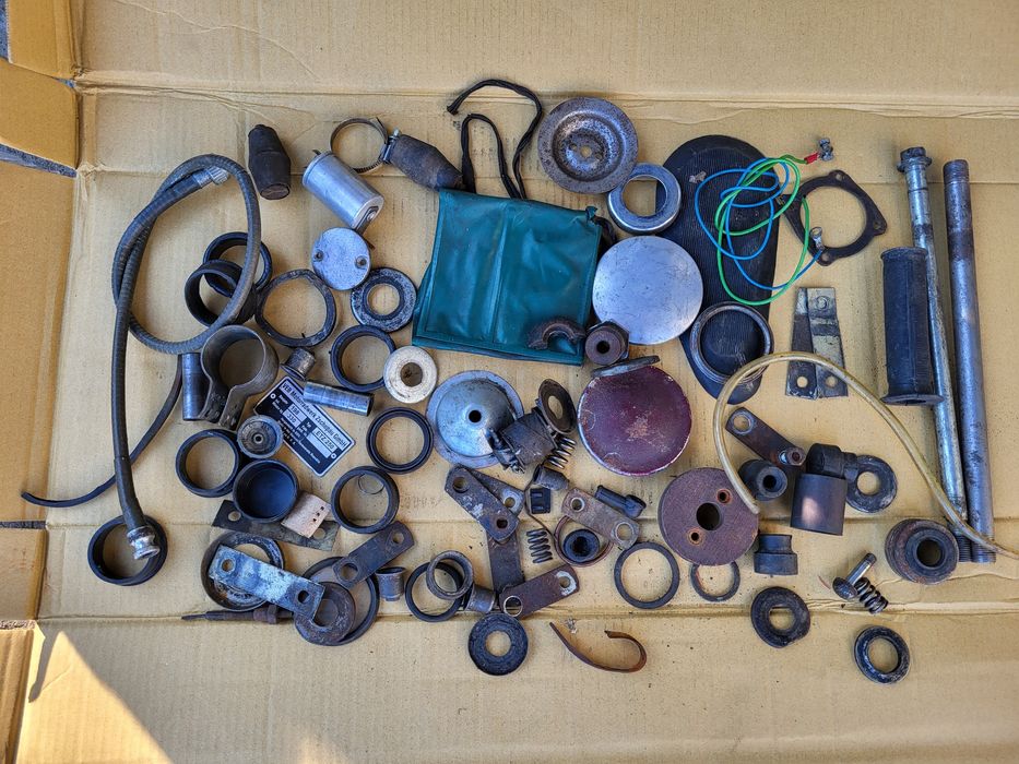 Pakiet części motocyklowych WSK 125 175 oś klakson pokrowiec Simson WF