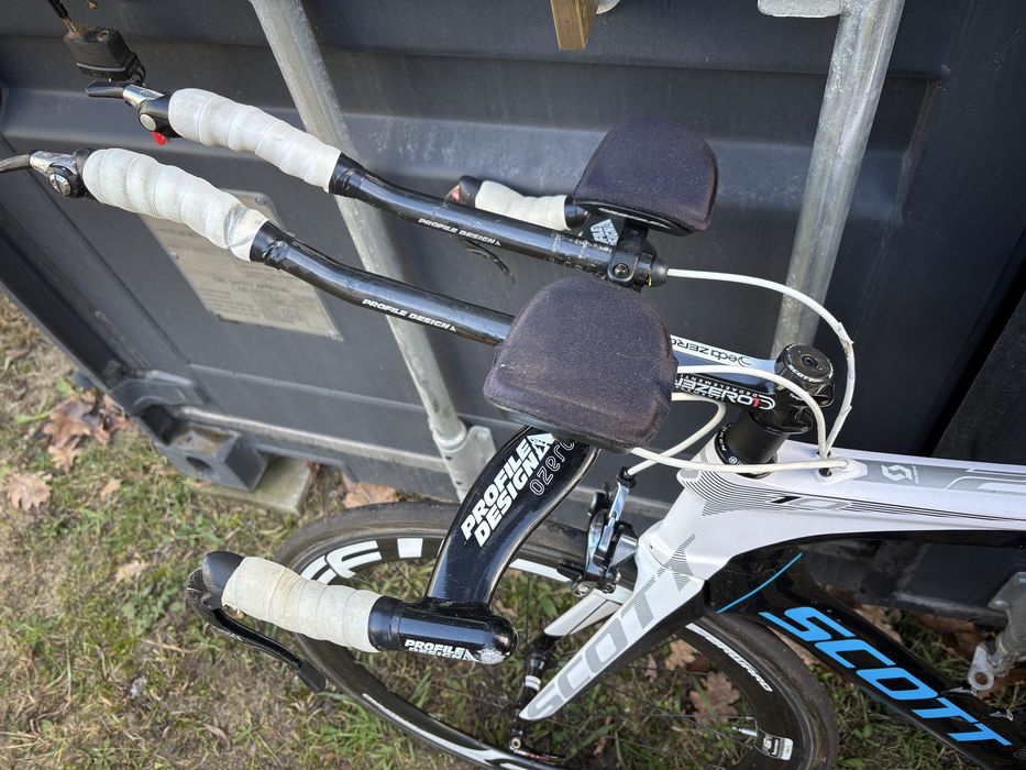 Rower triathlonowy czasowy TT Scott Plasma 2 koła FFWD carbon