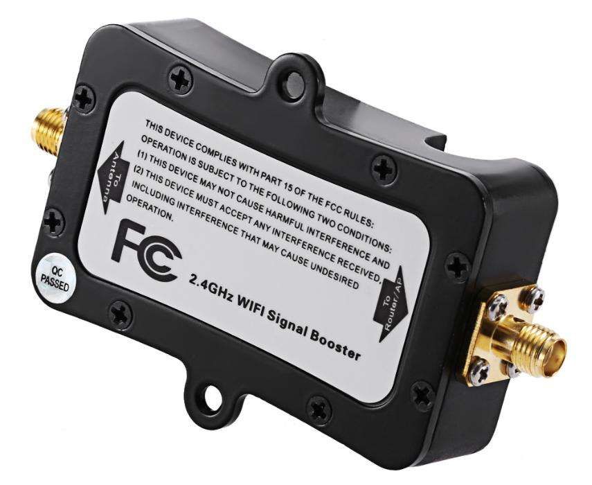 Amplificador Wifi 4W de banda larga sem fio Sinal Booster (Novo)