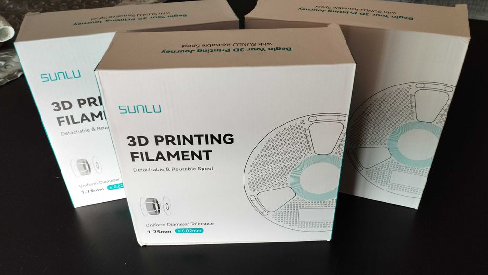 NOVA - SUNLU Bobine Filamento PLA+2.0 - 1KG - CINZA