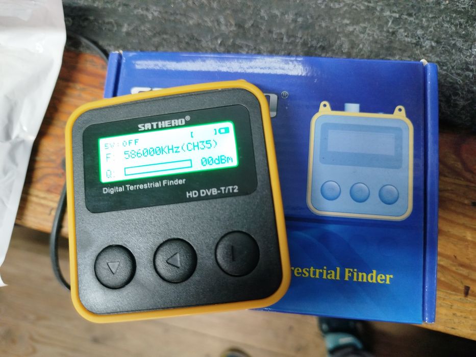 Medidor sinal TDT alinhamento de antenas