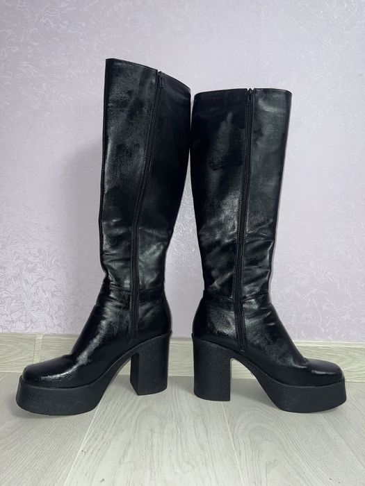 Ботфорти чоботи високі на платформі