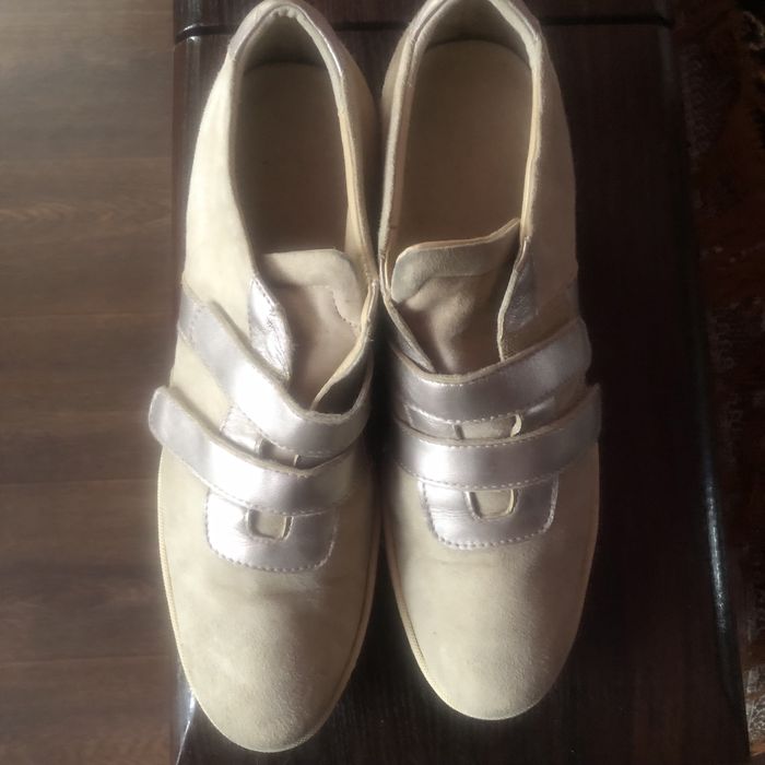 Туфли внутри кожа, верх -замш