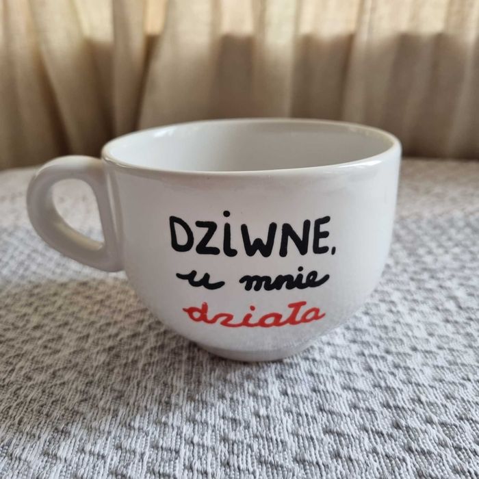 Kubek ręcznie malowany dla programisty