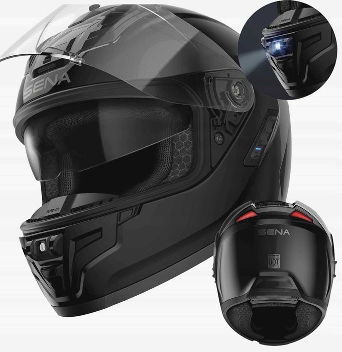 Шолом мотоциклетний Sena Phantom M 57-58 Interkom Mesh Harman kardon