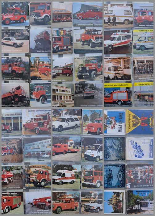 Conjunto de calendário de bolso - Bombeiros