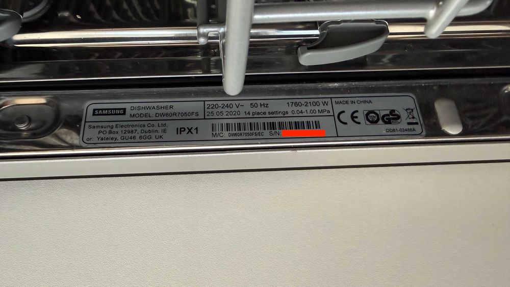Maquina de Lavar Loiça Samsung DW60R7050FS