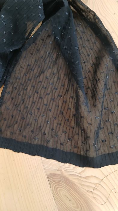 Czarny apaszka-szalik