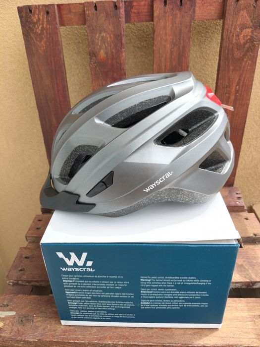 Capacete de Bicicleta Wayscral - Tamanho L (58-62cm) - Novo com Caixa