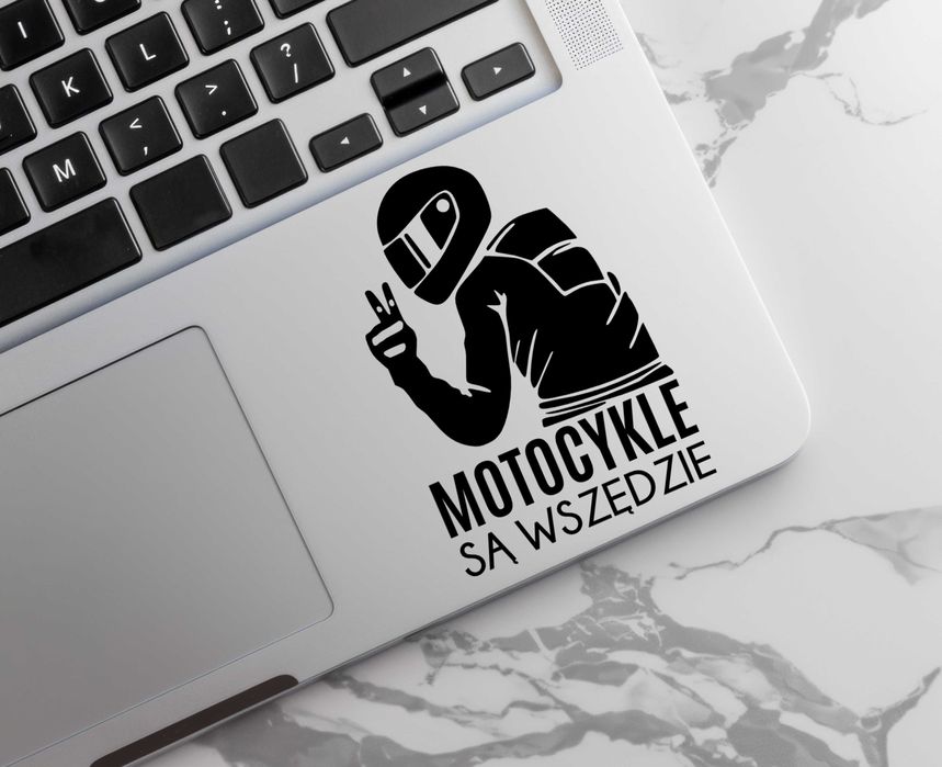 Naklejka MOTOCYKLE SĄ WSZĘDZIE - na laptopa, zderzak, lusterko, szybę