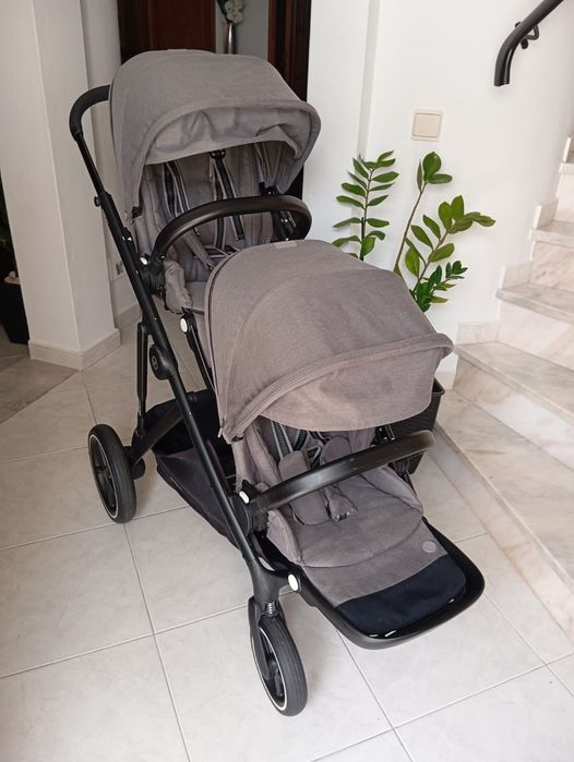 Carrinho Gémeos Cybex Gazelle S + 2 Ovinhos – Estado irrepreensível