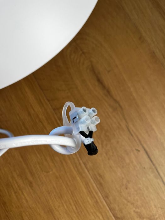 Lampa wisząca retro Aneta Epsilon biała