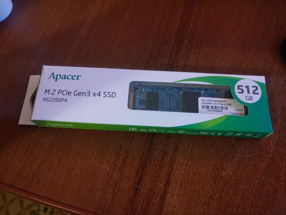 SSD Nvme Apacer Gen3 512gb