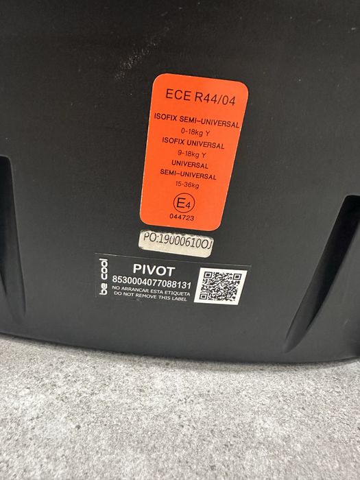 Auto Be Cool Pivot Grupo 0/1/2/3 isofix e 360