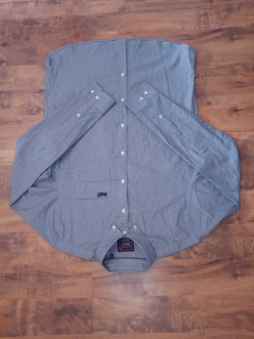 Koszula w drobną kratkę bawełniana regular fit Superdry rozmiar M