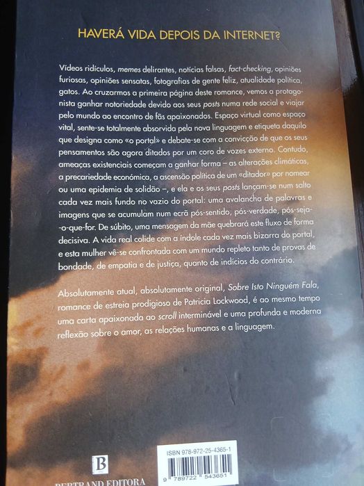 Livro Sobre Isto Ninguém Fala de Patricia Lockwood
