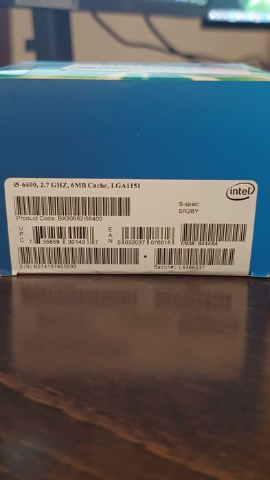 Procesor Intel Core i5-6400 2.7GHz (chłodzenie + oryginalne pudełko)