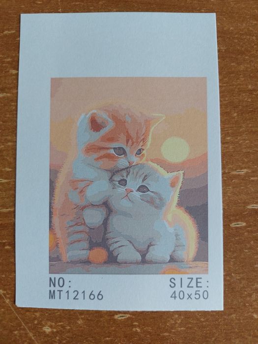 Картина по номерам кошенятка 40х50 см