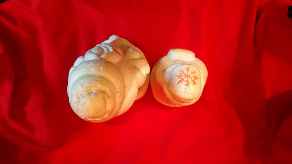 Дед Мороз и Снегурочка (пенопласт)