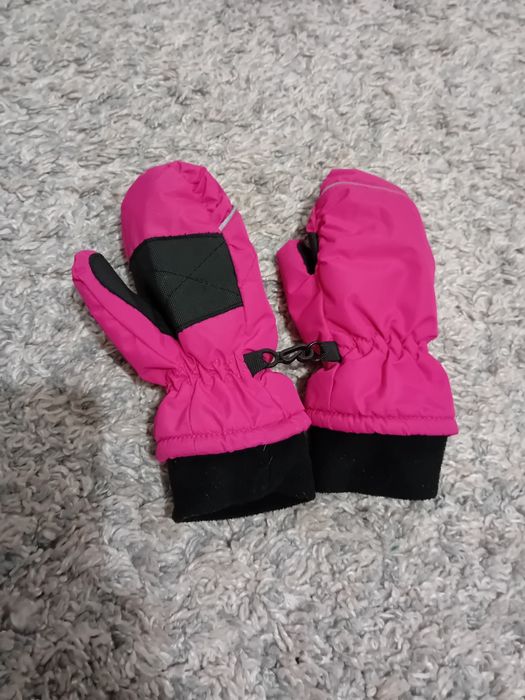 Rękawiczki dziecięce ciepłe narciarskie 104 jak nowe