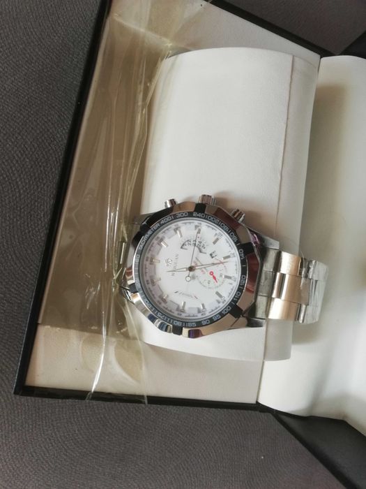 Zegarek męski na rękę Weiguan analogowy stalowy