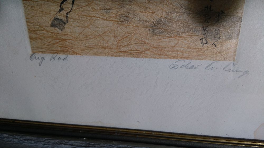 Obraz , Koń , grafika , sygnowana , cena 350 zł.