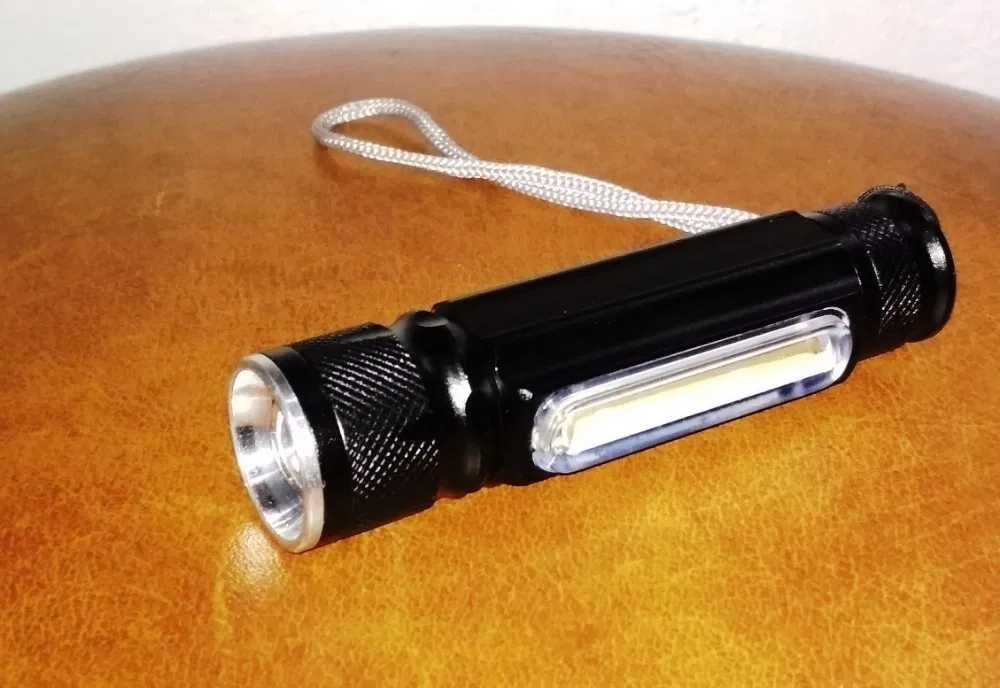 foco pilha lanterna bateria recarregavel usb 10W XML T6 COB LED