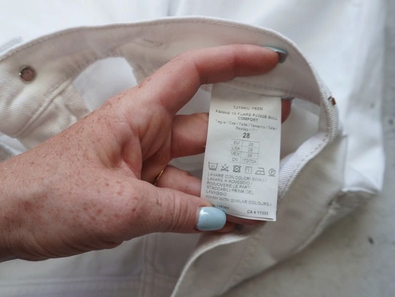 Pinko szorty kolarki damskie białe 28 s/m