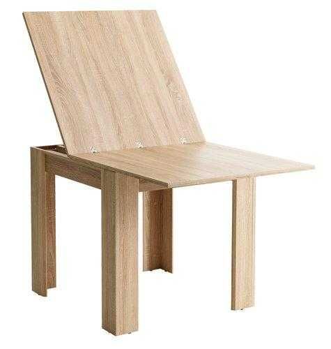 Стіл обідній HALLUND 80x80/160см дуб ЮСК. Розкладний.