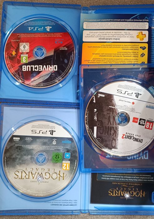 Dying light 2 Hogwarts legacy Driveclub ps4 ps5 games