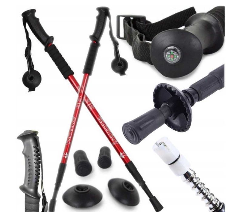 KIJE KIJKI NORDIC WALKING para 2 sztuki do chodzenia 65cm-135cm