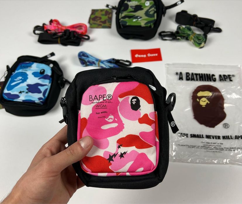 Сумочки A Bathing Ape Bape Camo Pink Blue Green — zdjęcie 3