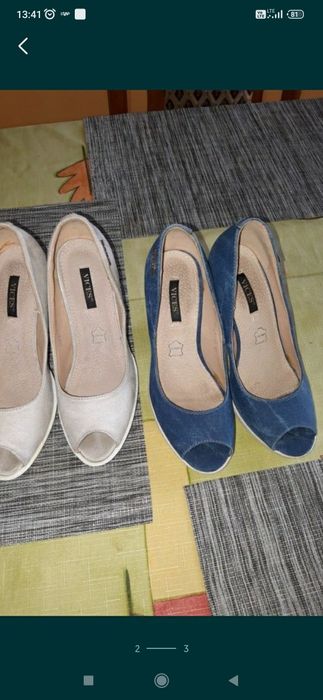 Dziś taniej Sandałki na koturnie 36