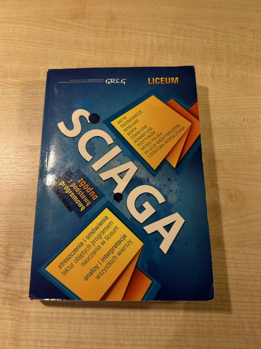 Ściąga język polskie liceum GREG