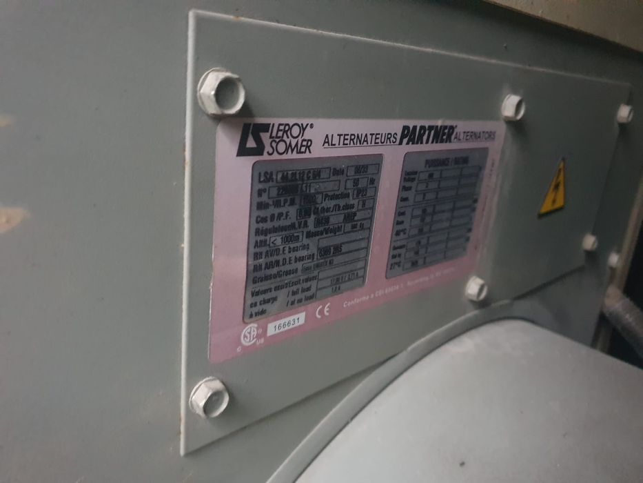 Uzywany agregat prądotwórczy  dossan 160 kva